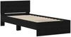 vidaXL Bettrahmen Schwarz Eichen-Optik 90 x 190 cm Holzwerkstoff 871659 Bild 4