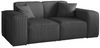 Sofa Designersofa CELES PREMIUM 2-Sitzer in Stoff Scala Anthrazit Bild 2