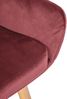 2er Set Barhocker MIRID - Samt Rot 55x46x99 cm | Barstuhl Mit Lehne Tresenhocker Tresenstuhl Kneipenhocker Kneipenstuhl Bild 5