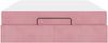 vidaXL Bettgestell mit Matratze 2 pcs Rosa Samt 3399569 Bild 5