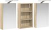 vidaXL Badezimmerschrank-Set 3 pcs 90 x 10,5 x 50 cm Holzwerkstoff 3403674 Bild 5