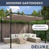 Terrassenüberdachung mit Schiebedach OLIMP Taupe 395x292x230cm Pergola Garten Pavillon Rankhilfe Sonnenschutz Gartenpergola Gartenpavillon mit Sonnendach Bild 4