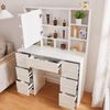 Schminktisch LED-Beleuchtung 3 Farben Helligkeit Kosmetiktisch Weiß- M52 Bild 2