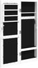 vidaXL Schmuckschrank mit Spiegel Wandmontage Weiß 30x8,5x90 cm 353211 Bild 5
