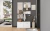 Garderobenset mit Schuhschrank, Spiegel & 6 Haken, 90x30x41,5 cm, weiß Bild 3