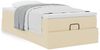 vidaXL Ottoman-Bett mit Matratze Creme 90x200 cm Stoff 3311083 Bild 4