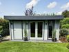 Fjordholz Gartenhaus Modell Theo 44 Lichtgrau Bild 5