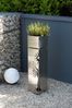 Pflanzsäule LINZ Silber Edelstahl | Pflanzkübel hoch Blumenkübel Pflanzkasten Bild 2