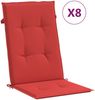 vidaXL Gartenstühle mit Auflagen 8 Stk. Massivholz Teak 3196529 Bild 2