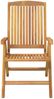 vidaXL Gartenstühle mit Auflagen 8 Stk. Massivholz Teak 3196529 Bild 5