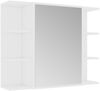 vidaXL Bad-Spiegelschrank Weiß 80x20,5x64 cm Holzwerkstoff 802606 Bild 2
