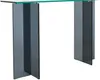 Vente-unique - BYLENA Konsole Glas TransparentGrau - B 35 cm x H 75 cm x L 120 cm Bild 5