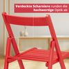KHG 6er Set Klappstühle Holzstuhl Buche Rot, Esszimmerstuhl klappbar platzsparend, Balkonstuhl Massivholz lackiert, 45 x 79 x 50 cm Besucherstuhl, Gästestuhl Bild 3