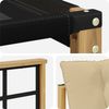 vidaXL Outdoor-Sofagarnitur mit Kissen 3 pcs Weiß und Beige 3389171 Bild 5