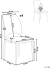 Esszimmerstuhl 4er Set ROCHEPORT Stoff Taupe Bild 2