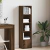 vidaXL Bücherregal Braun Eichen-Optik 31x24x127 cm Holzwerkstoff 860352 Bild 3