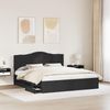 vidaXL Bettrahmen mit Schubladen Schwarz 180 x 200 cm Ingenieurs Holz 3413388 Bild 3