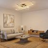 LED Deckenleuchte, beweglich, gold, schwarz, L 80 cm Bild 2