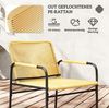 Bistro-Set H 48 x 50 x 50 cm aus Stahl & PE-Rattan, modern, mit 2 Stühlen Bild 5