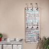Wandgarderobe 100x40cm Hamburg 6 Kleiderhaken Flurpaneel Holz Dekoration Eingang Bild 2