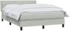vidaXL Boxspringbett mit Matratze Hellgrau 160x220 cm Samt 3318159 Bild 3