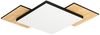 LED Deckenleuchte, Holzoptik, schwarz, L 63,5 cm Bild 5