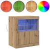 vidaXL LED-Sideboard Braun 60,5 x 37 x 67 cm Holzwerkstoff 863013 Bild 4