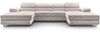 AX LIVING Sofa U Form mit Schlaffunktion – Arborio U 352 cm in Weiß Bild 2