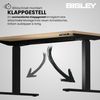 Bisley E-WonderTech elektrisch höhenverstellbarer Schreibtisch 180x80 cm in schwarz/weiß - Elektrischer Tisch höhenverstellbar mit Memory-Funktion, EWT251808-333-005 Bild 3