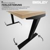 Bisley E-WonderTech elektrisch höhenverstellbarer Schreibtisch 180x80 cm in schwarz/weiß - Elektrischer Tisch höhenverstellbar mit Memory-Funktion, EWT251808-333-005 Bild 2