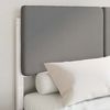 vidaXL Bettgestell mit gepolstertem Kopfteil Hellgrau 120 x 190 cm 3405536 Bild 3