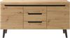INOSIGN Sideboard Torge, Anrichte, Kommode, Schubladenschrank (1 St), abgeschrägte Füße, drei Farben, Scandi Design, 160 cm breit Bild 3