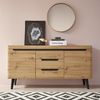 INOSIGN Sideboard Torge, Anrichte, Kommode, Schubladenschrank (1 St), abgeschrägte Füße, drei Farben, Scandi Design, 160 cm breit Bild 2