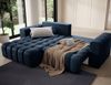 Eltap 'Bonett' Ecksofa mit Schlaffunktion, 92 x 175 x 250 cm, Dunkelblau, Links Bild 5