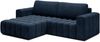 Eltap 'Bonett' Ecksofa mit Schlaffunktion, 92 x 175 x 250 cm, Dunkelblau, Links Bild 3