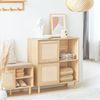 SoBuy FSB87-N Sideboard, MDF, Papierfurnier, Natur, 80 x 87 x 35 cm Bild 2