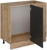 Eckunterschrank R-Line Anthrazit Landhaus 86 cm ohne Arbeitsplatte Vicco Bild 4