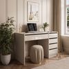 Lookway Schreibtisch MADA GLOSS Schreibtisch mit Schubladen und Hochglanz Fronten (1x Schreibtisch), Breite: 120cm Bild 2