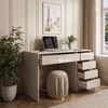 Lookway Schreibtisch MADA GLOSS Schreibtisch mit Schubladen und Hochglanz Fronten (1x Schreibtisch), Breite: 120cm Bild 3