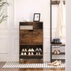 Vasagle Schuhschrank mit 2 Klappen, Holzspanplatte Vintagebraun, 60 x 24 x 102 cm Bild 3