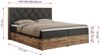 Boxspringbett, Schlafzimmerbett, Bettkasten - VENETO - 140 x 200 cm - Dunkelgrau Kunstleder - H3 Bild 5