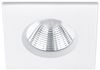 Eckiger LED Deckeneinbaustrahler ZAGROS dimmbar in Weiß matt, IP65 Bild 2