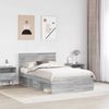vidaXL Bettrahmen Graues Sonoma 120 x 190 cm Massives Kiefernholz 3410632 Bild 3