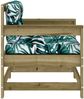 vidaXL Gartenstühle mit Kissen 2 Stk. Kiefernholz Imprägniert 825568 Bild 5