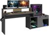 Gaming Schreibtisch Parisot Work 1-tlg. Holznachbildung Grau Bild 3