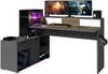 Gaming Schreibtisch Parisot Work 1-tlg. Holznachbildung Grau Bild 2