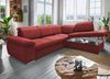 Ecksofa >Vasill< Schlaffunktion, Stauraum, Bezug in rot - 283x84x228cm (BxHxT) Bild 3