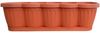 6er Set 60cm Blumenkasten Balkonkasten Pflanzkasten Terracotta im Wellendesign inkl. passenden Bewässerungsuntersetzer Bild 3