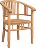 vidaXL Stuhl mit Kissen 2 pcs Braun 63 x 58 x 89 cm Massivholz Teak 42008384 Bild 5