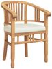 vidaXL Stuhl mit Kissen 2 pcs Braun 63 x 58 x 89 cm Massivholz Teak 42008384 Bild 4